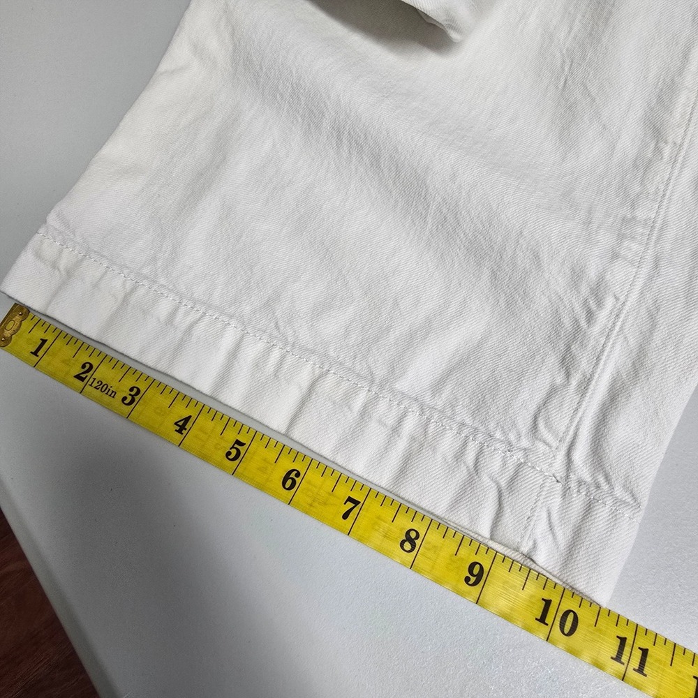 Madewell The Harlow Wide-Leg Jeans Women 27 White Pleated High Rise Cotton Denim - Picture 14 of 15